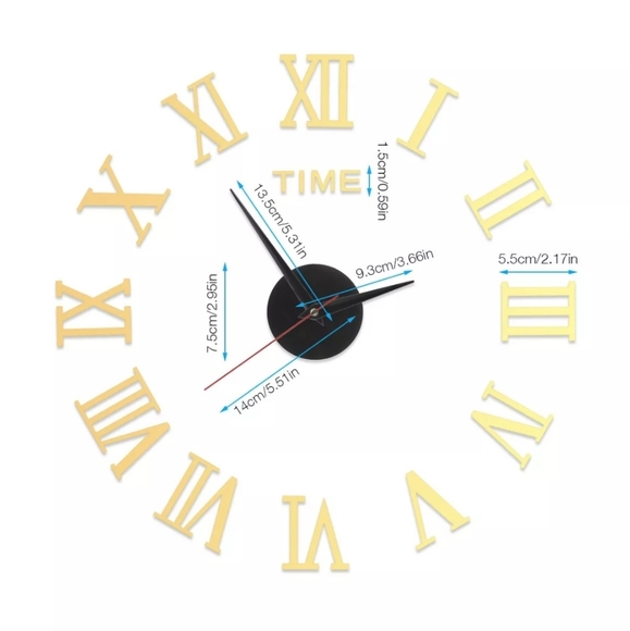 MODERN & STYLISH DIY GOLD WALL ⏰ CLOCK - Picture 4 of 9